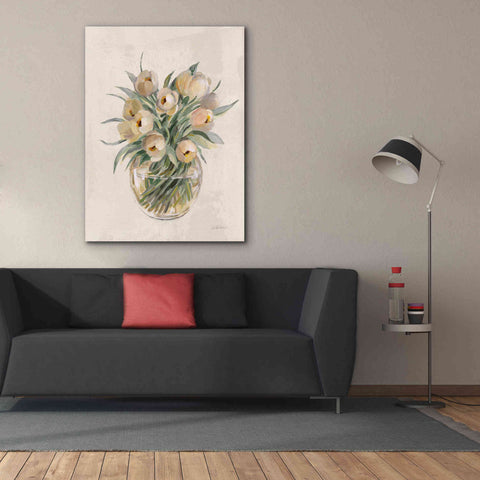 Image of 'Blush Floral Bouquet White' by Silvia Vassileva, Canvas Wall Art,40 x 54