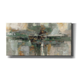 'Morning Fjord Rifle Green' by Silvia Vassileva, Canvas Wall Art,24x12x1.1x0,40x20x1.74x0,60x30x1.74x0