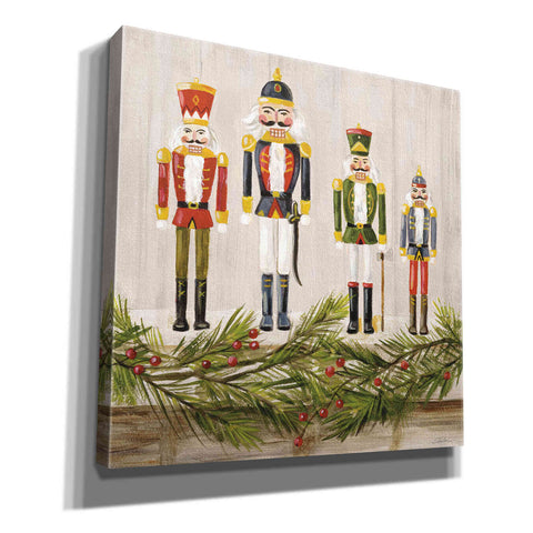 Image of 'Nutcrackers on a Mantel' by Silvia Vassileva, Canvas Wall Art,12x12x1.1x0,18x18x1.1x0,26x26x1.74x0,37x37x1.74x0