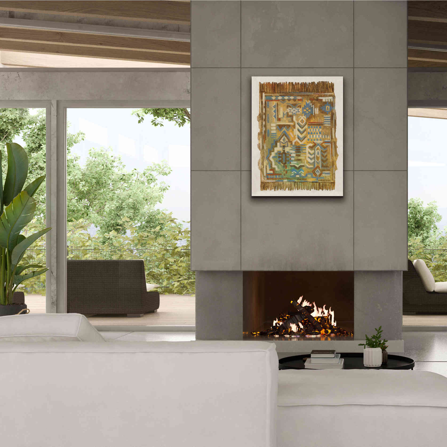 'Global Fragments I' by Silvia Vassileva, Canvas Wall Art,26 x 34