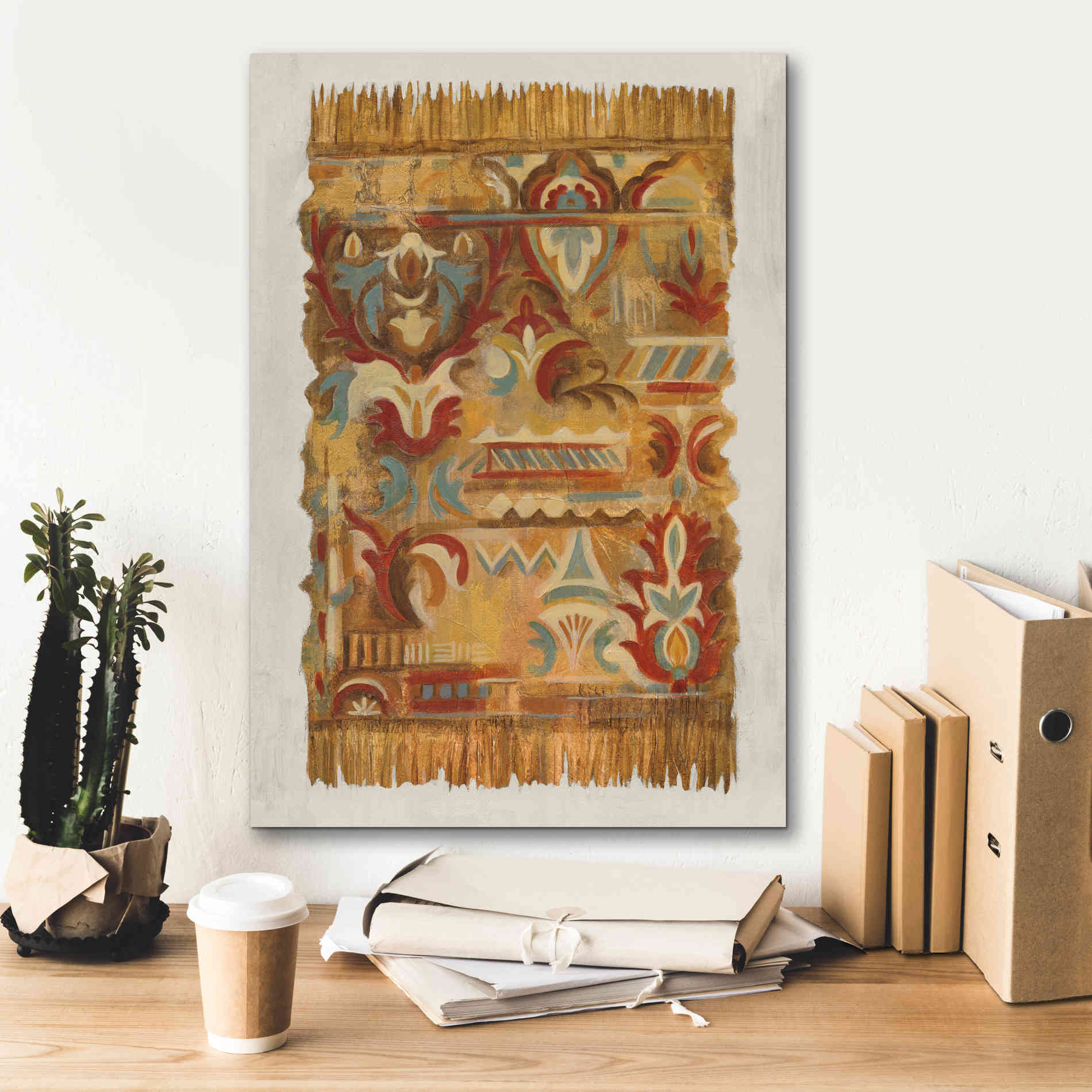 'Global Fragments II' by Silvia Vassileva, Canvas Wall Art,18 x 26