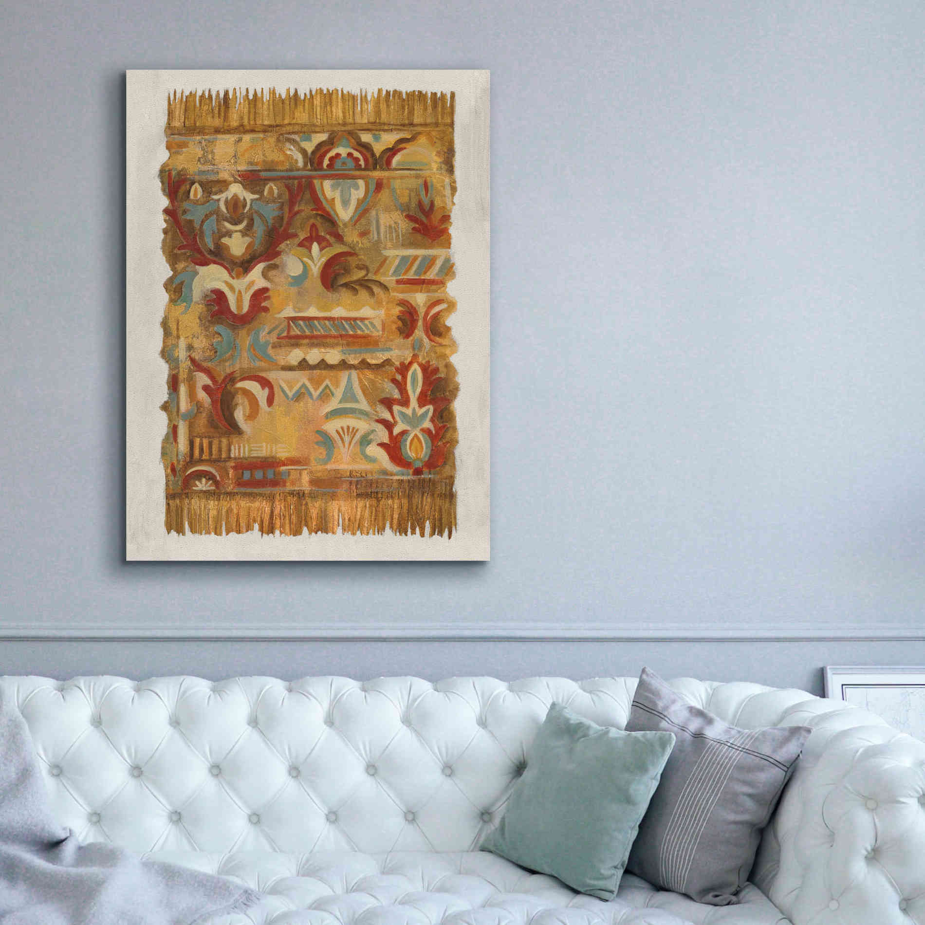 'Global Fragments II' by Silvia Vassileva, Canvas Wall Art,40 x 54