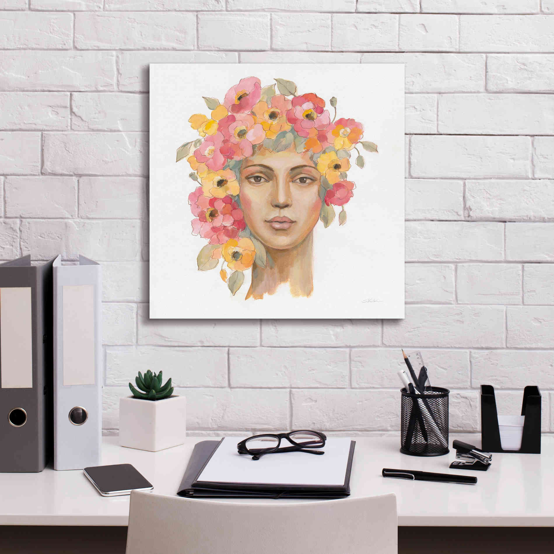 'International Woman I' by Silvia Vassileva, Canvas Wall Art,18 x 18