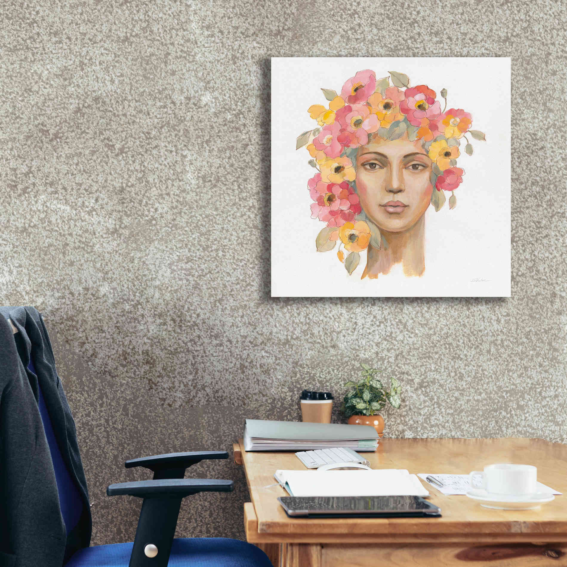 'International Woman I' by Silvia Vassileva, Canvas Wall Art,26 x 26