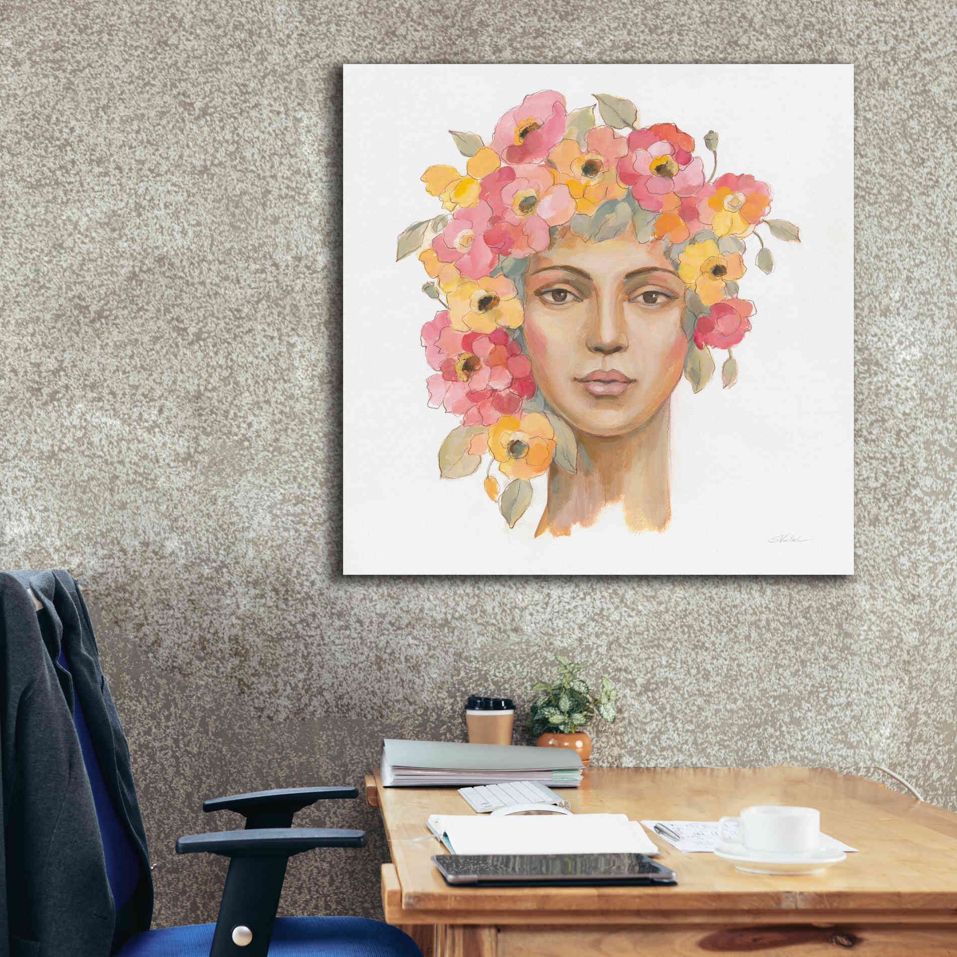 'International Woman I' by Silvia Vassileva, Canvas Wall Art,37 x 37