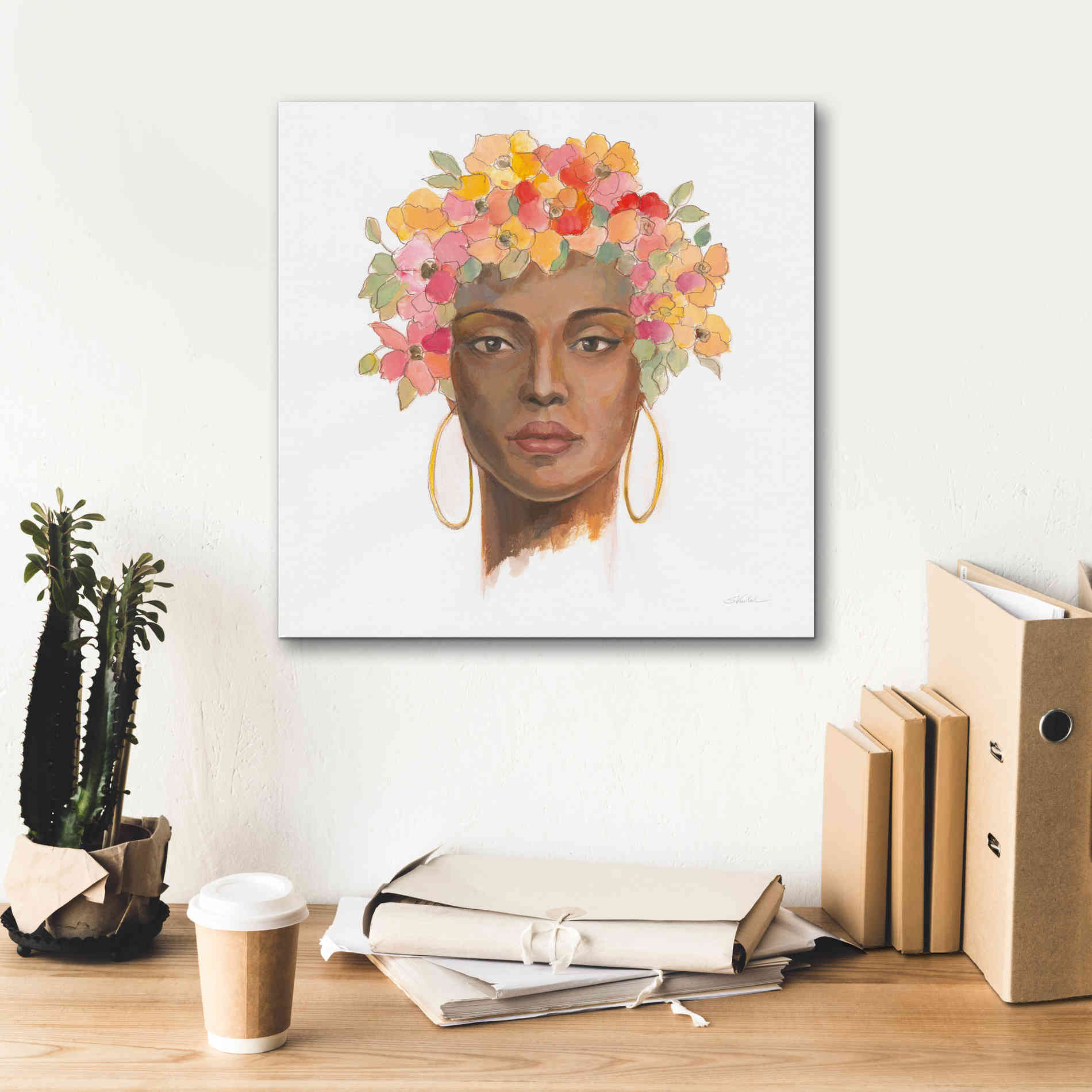 'International Woman II' by Silvia Vassileva, Canvas Wall Art,18 x 18