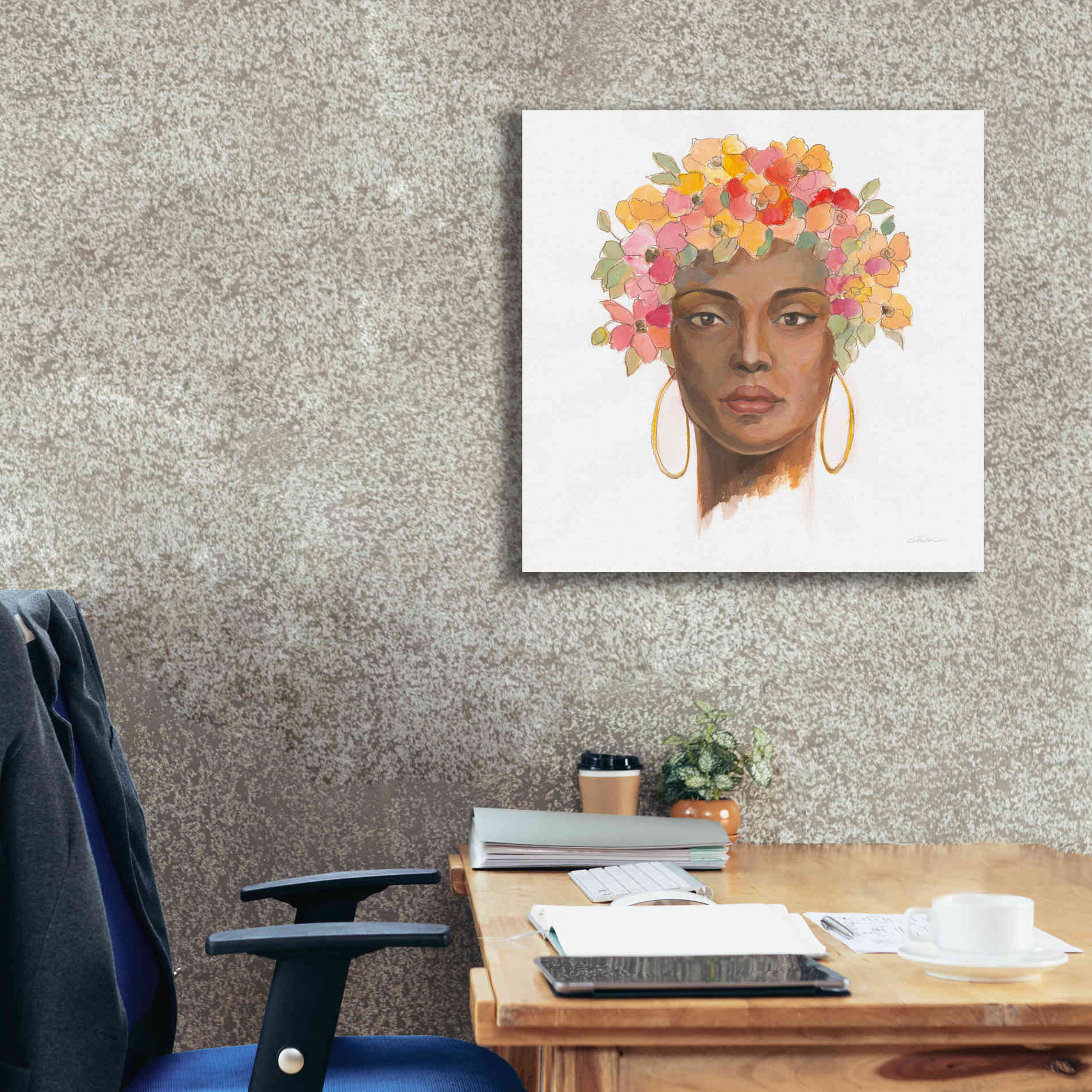 'International Woman II' by Silvia Vassileva, Canvas Wall Art,26 x 26