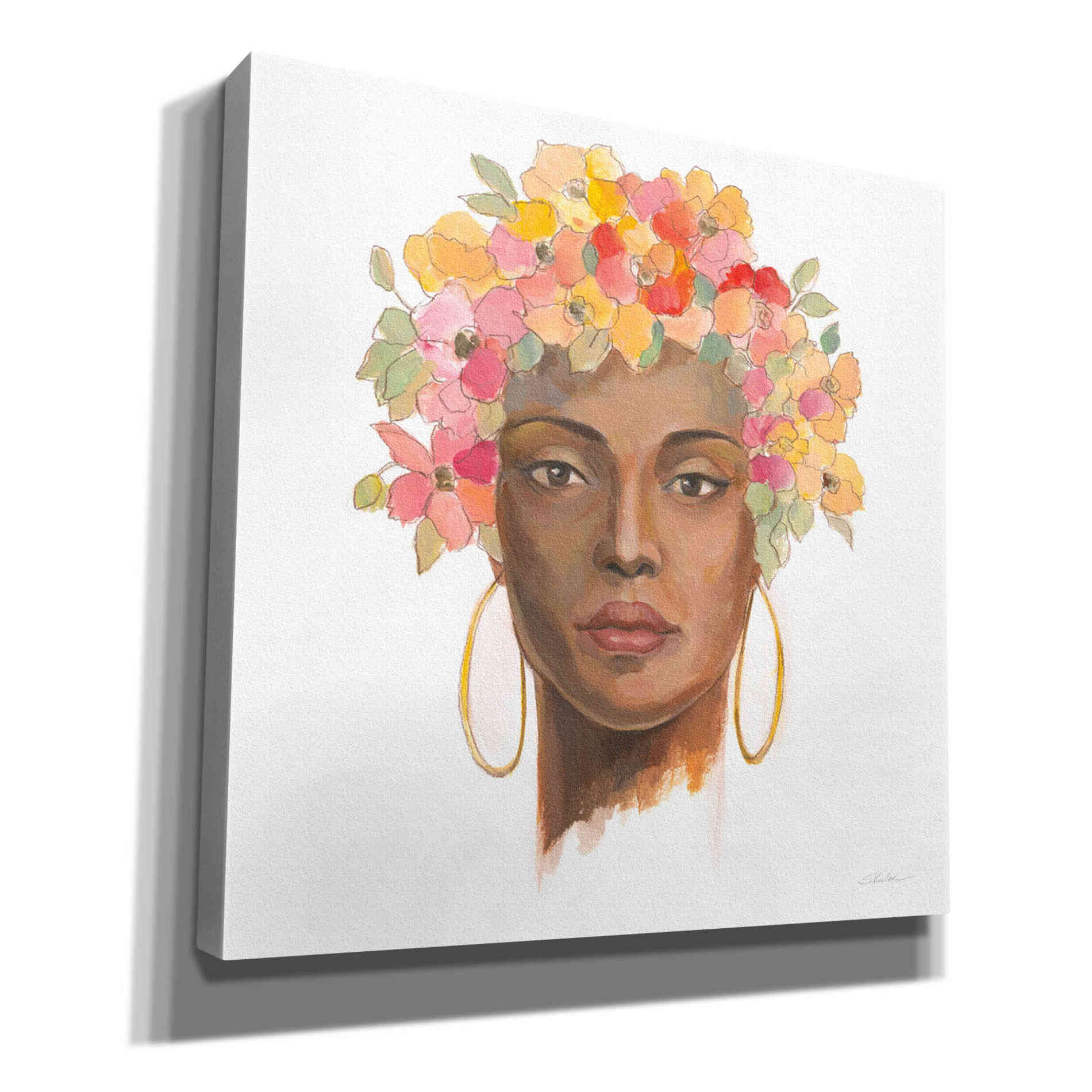 'International Woman II' by Silvia Vassileva, Canvas Wall Art,12x12x1.1x0,18x18x1.1x0,26x26x1.74x0,37x37x1.74x0