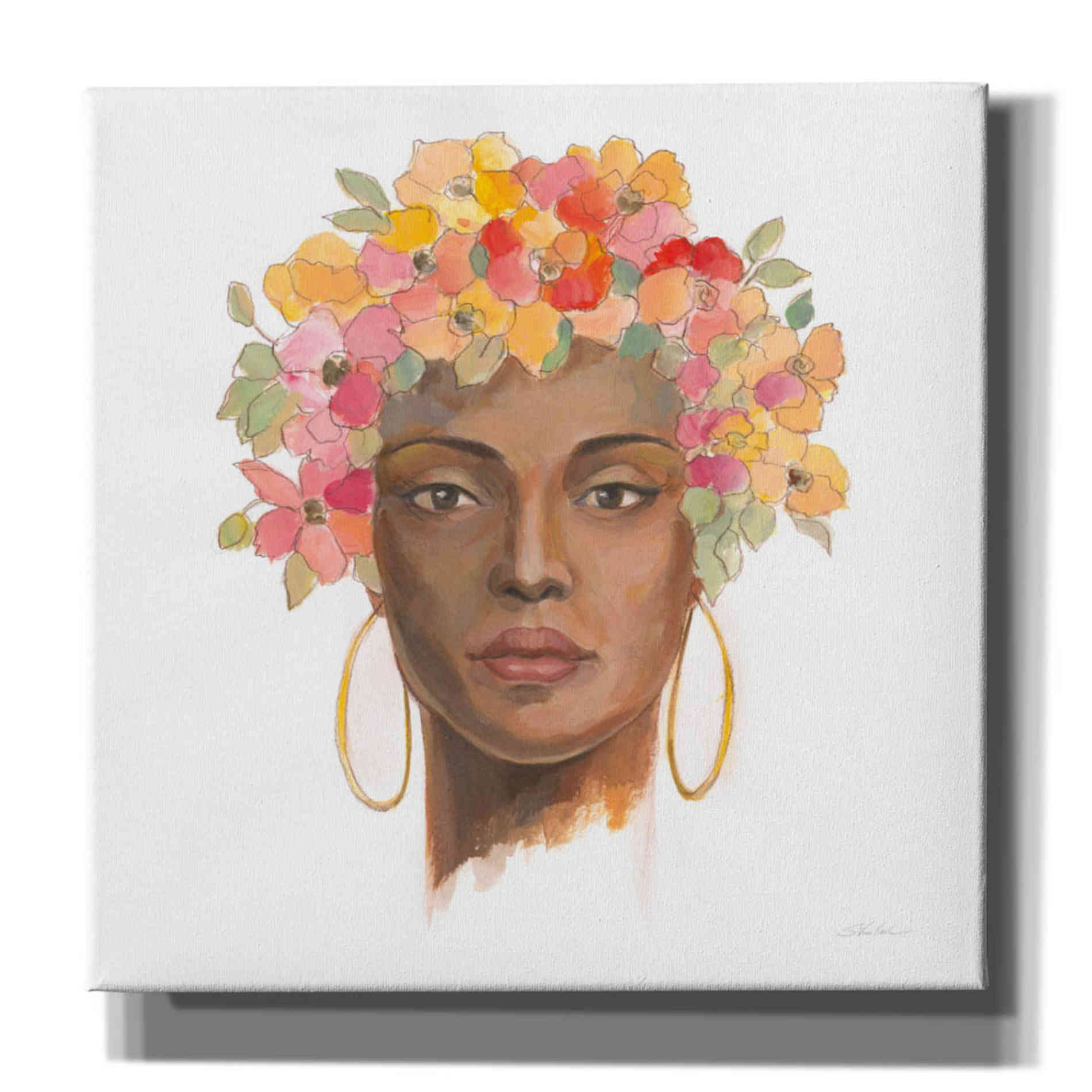 'International Woman II' by Silvia Vassileva, Canvas Wall Art,12x12x1.1x0,18x18x1.1x0,26x26x1.74x0,37x37x1.74x0