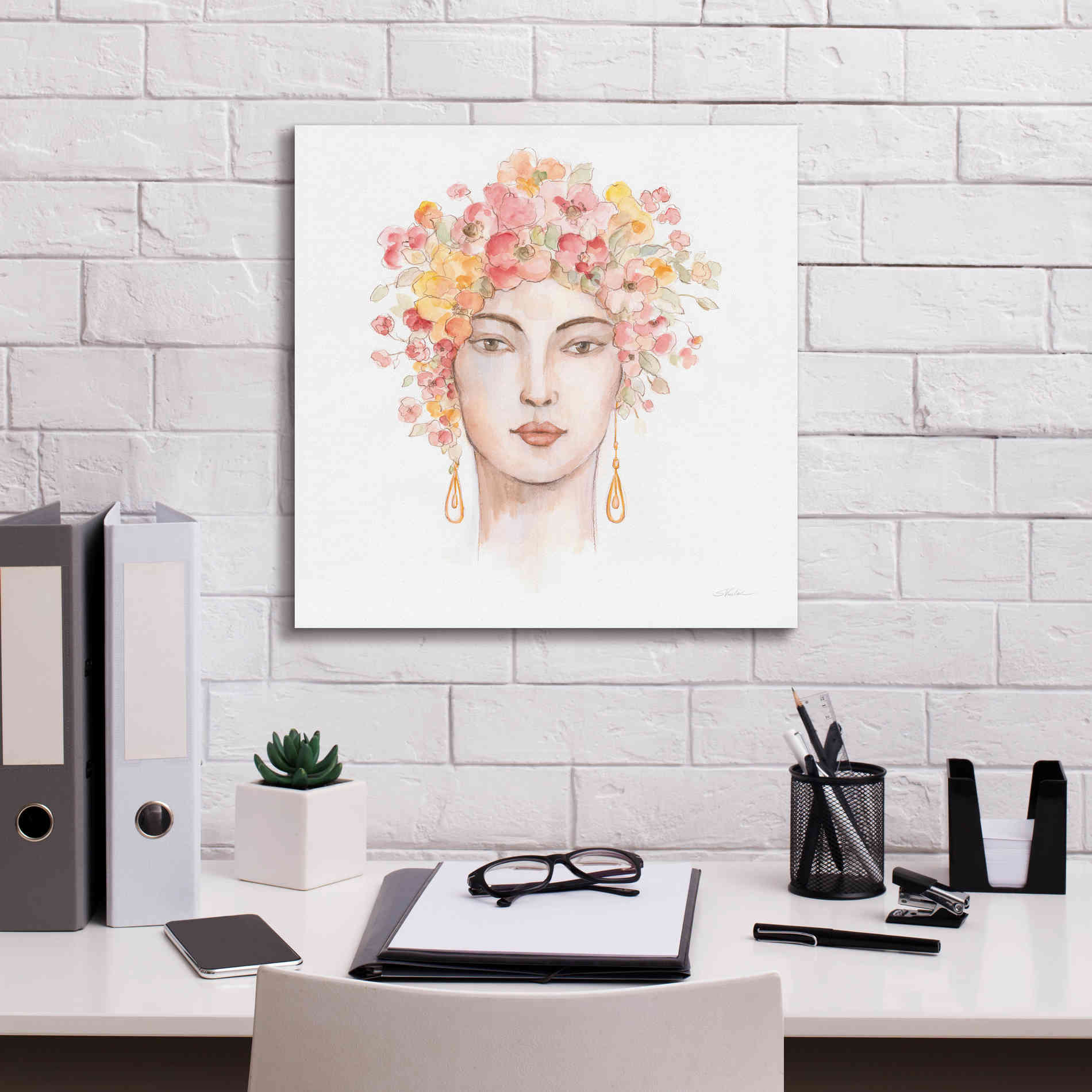 'International Woman III' by Silvia Vassileva, Canvas Wall Art,18 x 18