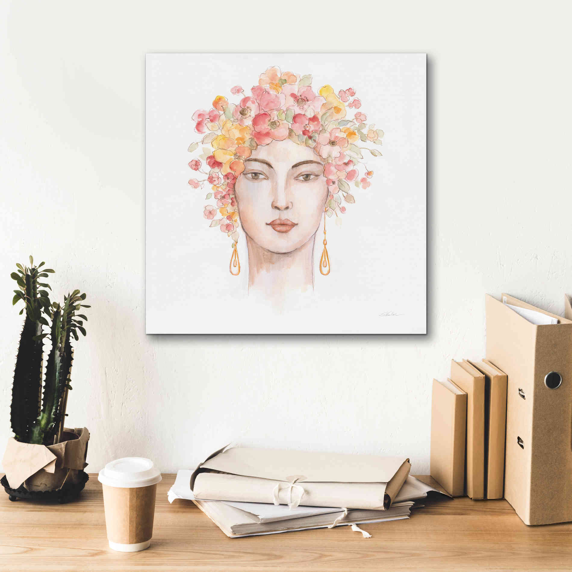 'International Woman III' by Silvia Vassileva, Canvas Wall Art,18 x 18