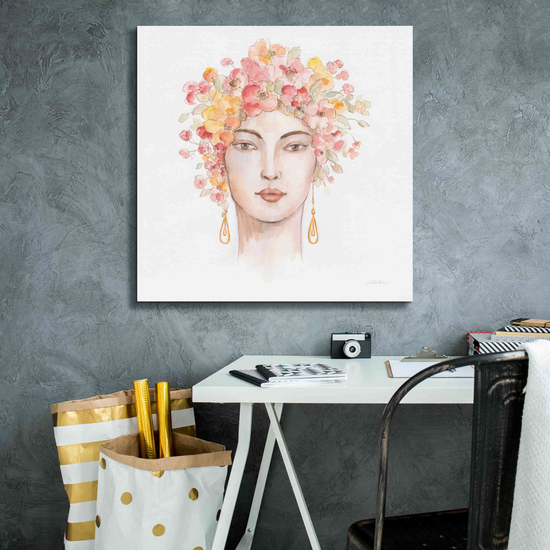 'International Woman III' by Silvia Vassileva, Canvas Wall Art,26 x 26