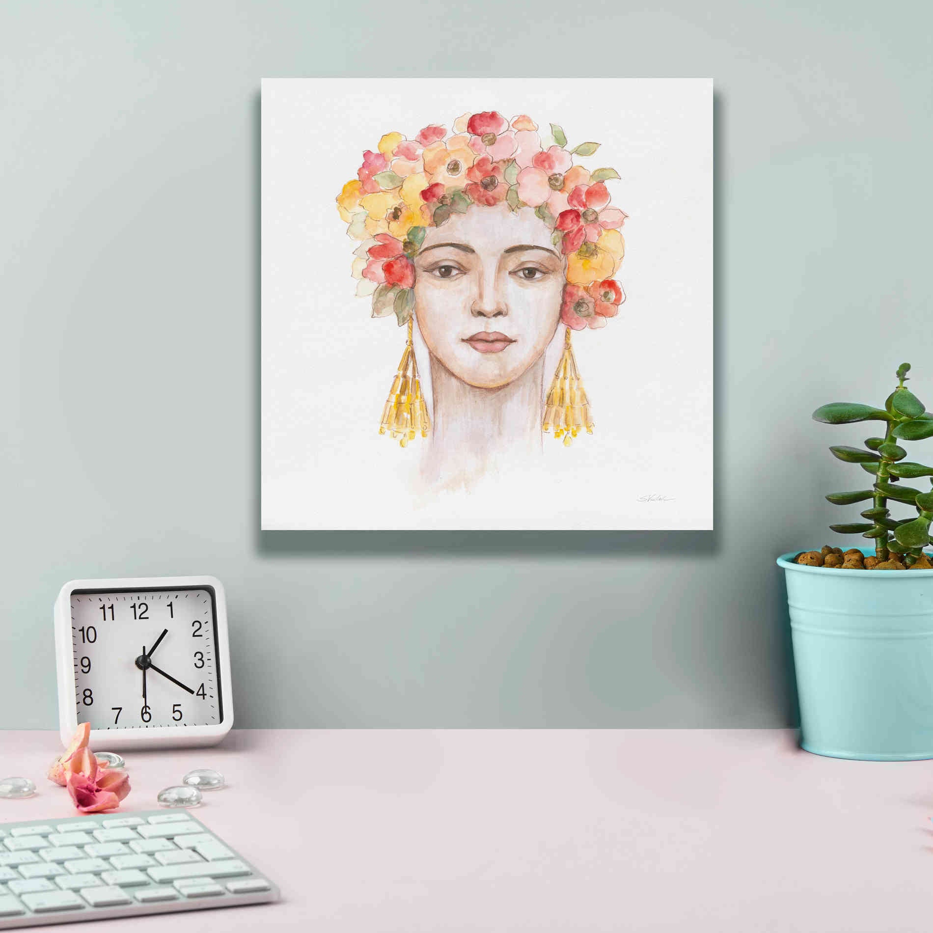 'International Woman IV' by Silvia Vassileva, Canvas Wall Art,12 x 12