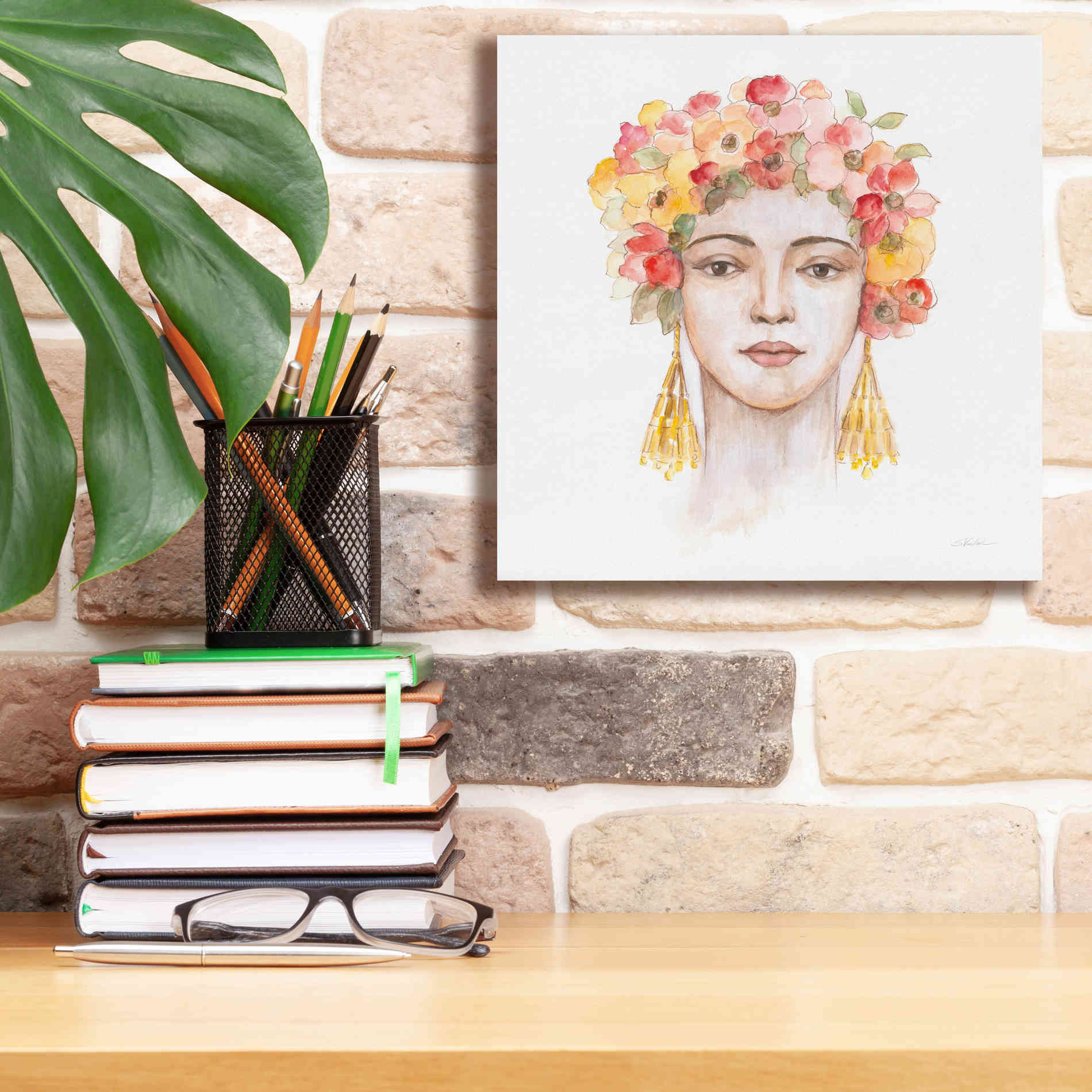 'International Woman IV' by Silvia Vassileva, Canvas Wall Art,12 x 12