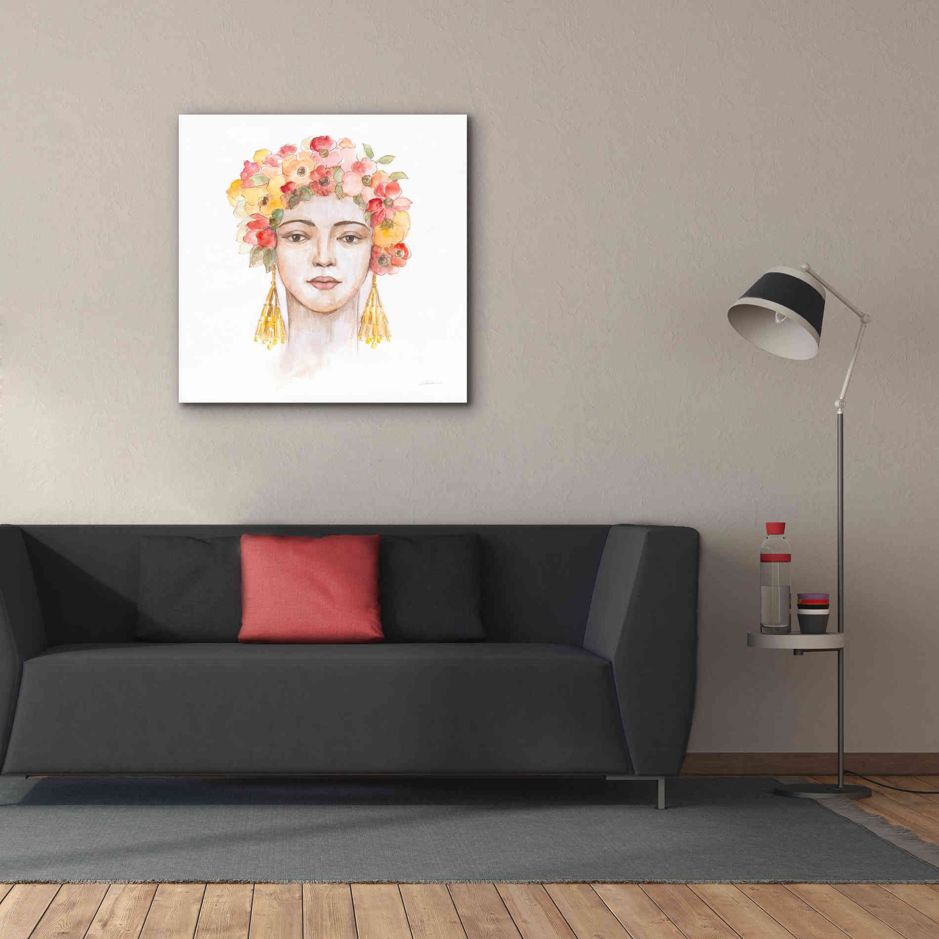 'International Woman IV' by Silvia Vassileva, Canvas Wall Art,37 x 37
