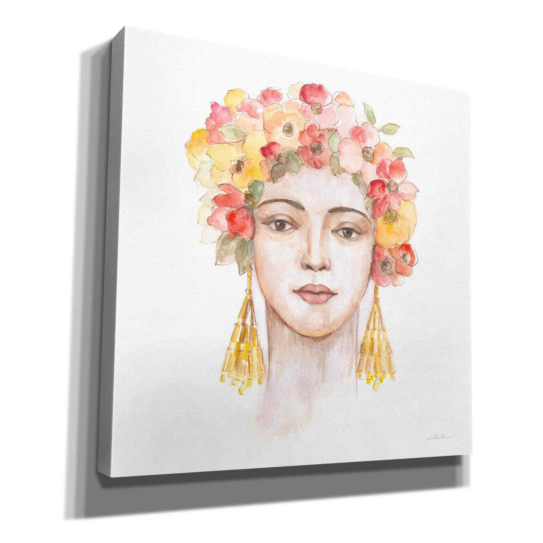 'International Woman IV' by Silvia Vassileva, Canvas Wall Art,12x12x1.1x0,18x18x1.1x0,26x26x1.74x0,37x37x1.74x0