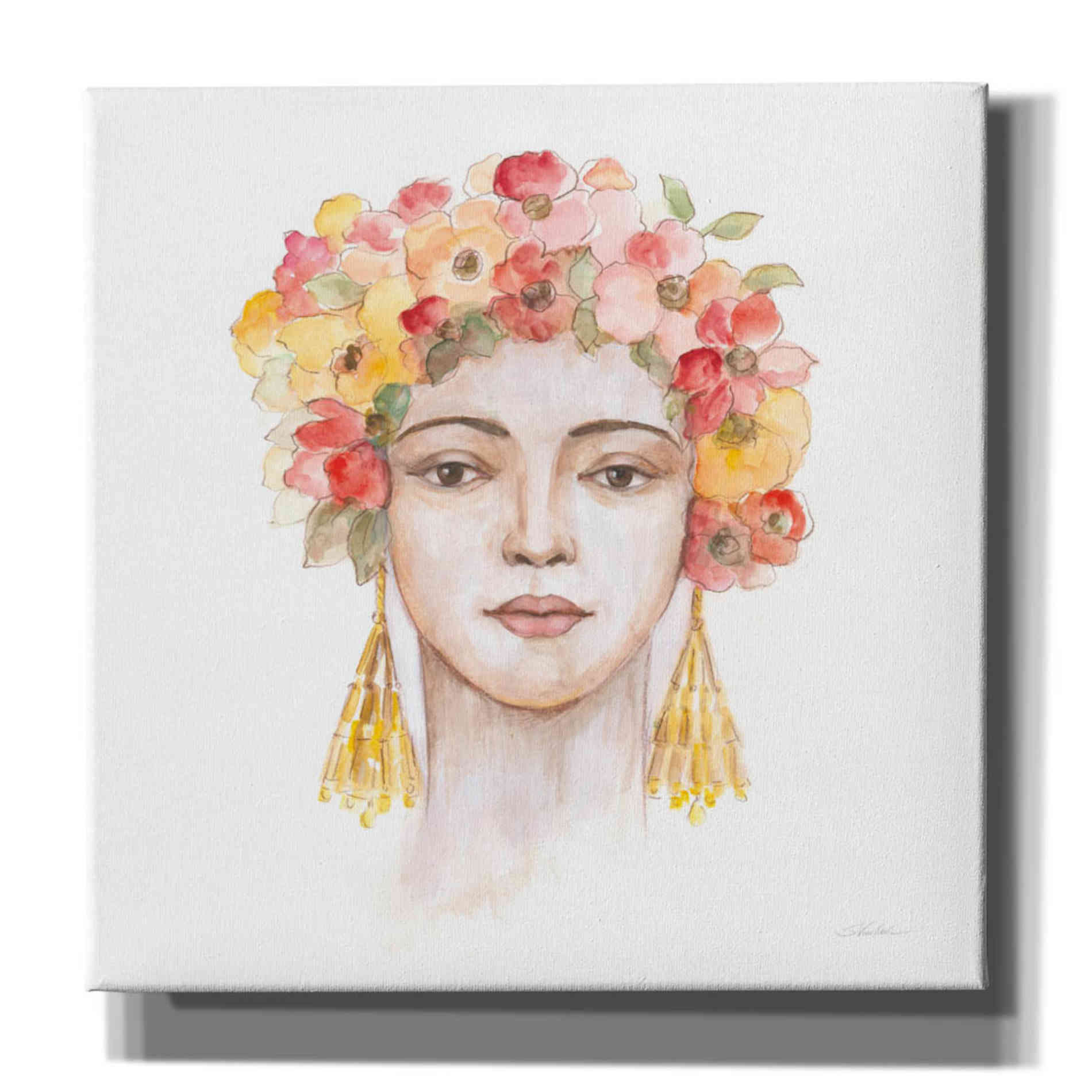 'International Woman IV' by Silvia Vassileva, Canvas Wall Art,12x12x1.1x0,18x18x1.1x0,26x26x1.74x0,37x37x1.74x0