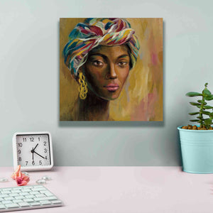 'African Face I' by Silvia Vassileva, Canvas Wall Art,12 x 12