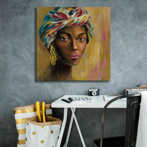 Image of 'African Face I' by Silvia Vassileva, Canvas Wall Art,26 x 26