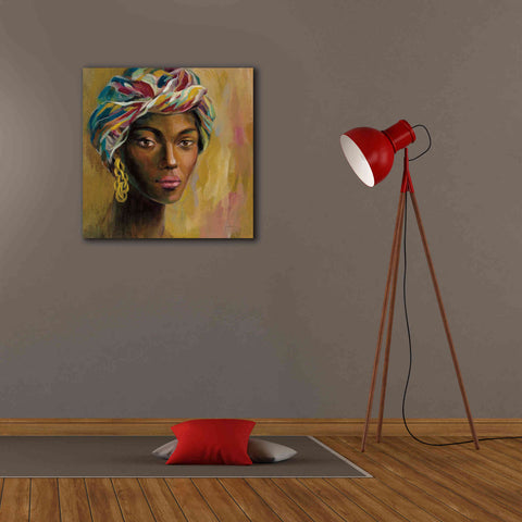 Image of 'African Face I' by Silvia Vassileva, Canvas Wall Art,26 x 26