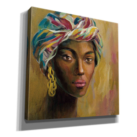Image of 'African Face I' by Silvia Vassileva, Canvas Wall Art,12x12x1.1x0,18x18x1.1x0,26x26x1.74x0,37x37x1.74x0