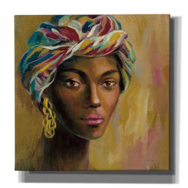 'African Face I' by Silvia Vassileva, Canvas Wall Art,12x12x1.1x0,18x18x1.1x0,26x26x1.74x0,37x37x1.74x0