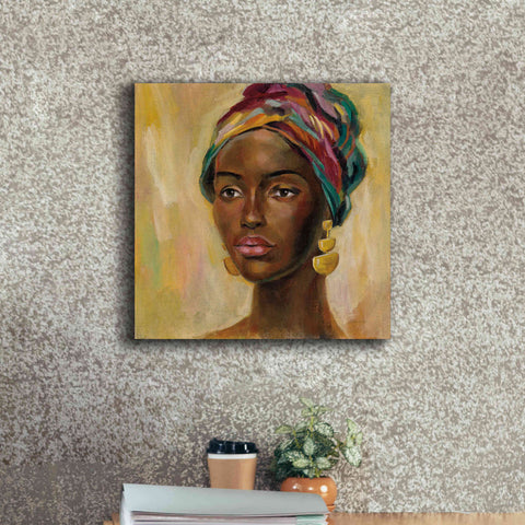Image of 'African Face II' by Silvia Vassileva, Canvas Wall Art,18 x 18