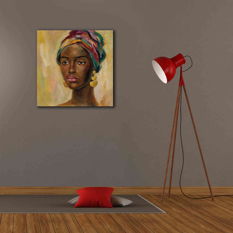 Image of 'African Face II' by Silvia Vassileva, Canvas Wall Art,26 x 26