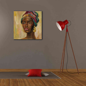 'African Face II' by Silvia Vassileva, Canvas Wall Art,26 x 26