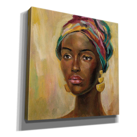 Image of 'African Face II' by Silvia Vassileva, Canvas Wall Art,12x12x1.1x0,18x18x1.1x0,26x26x1.74x0,37x37x1.74x0