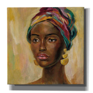 'African Face II' by Silvia Vassileva, Canvas Wall Art,12x12x1.1x0,18x18x1.1x0,26x26x1.74x0,37x37x1.74x0