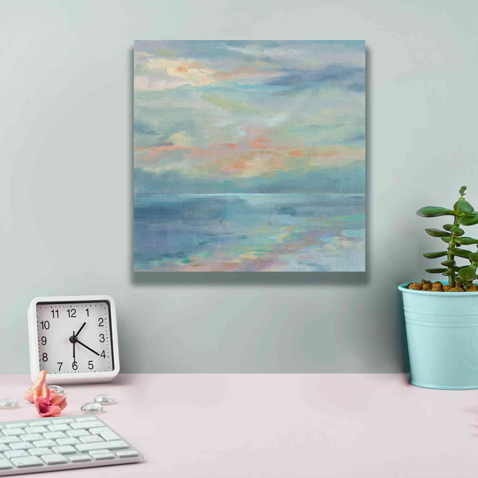 'June Morning by the Sea' by Silvia Vassileva, Canvas Wall Art,12 x 12