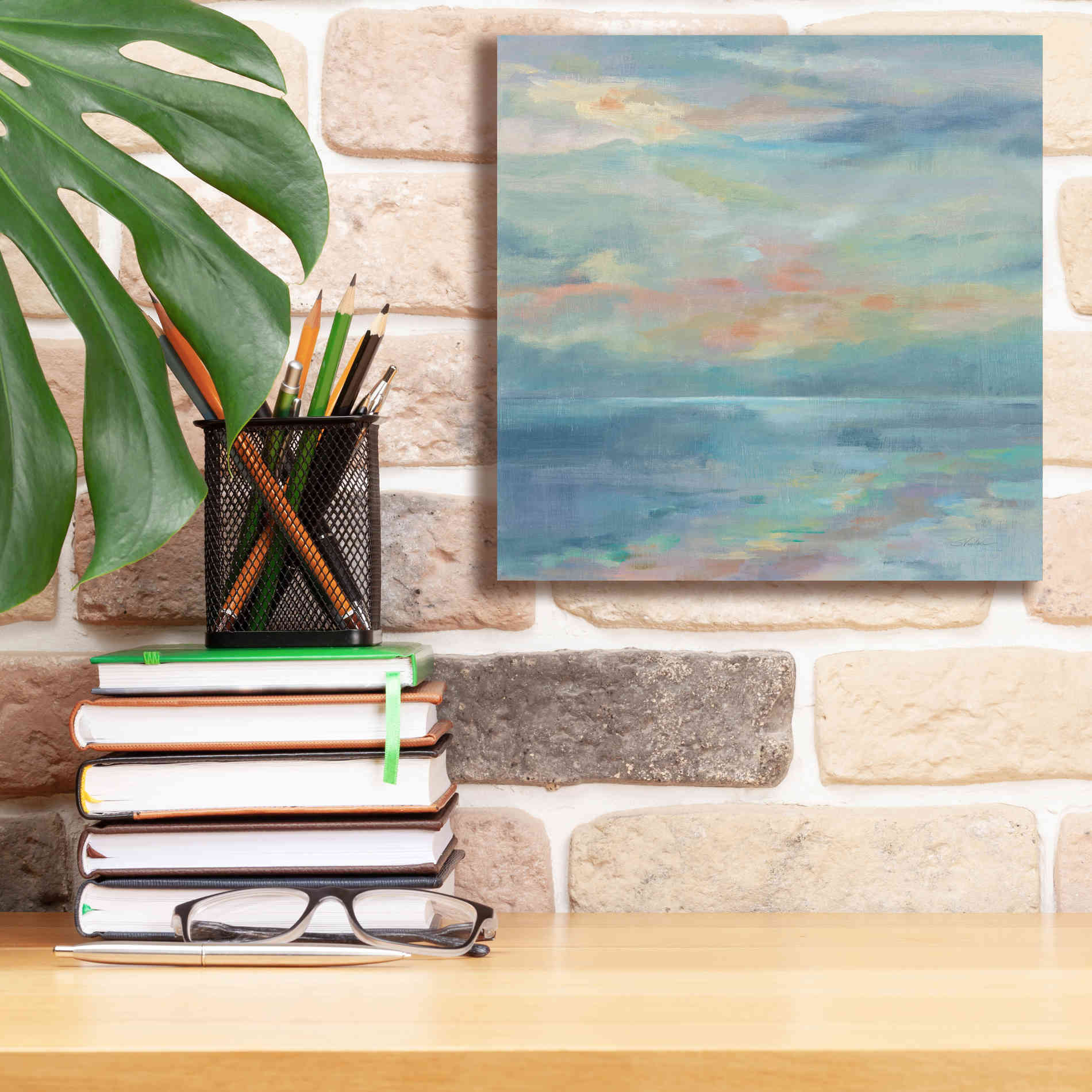 'June Morning by the Sea' by Silvia Vassileva, Canvas Wall Art,12 x 12