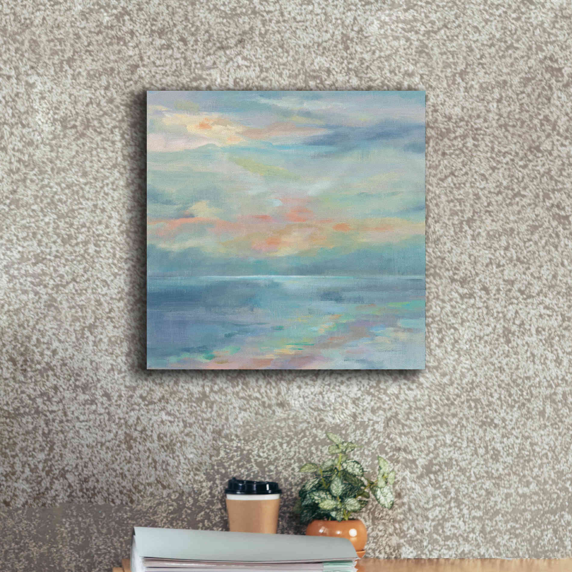 'June Morning by the Sea' by Silvia Vassileva, Canvas Wall Art,18 x 18