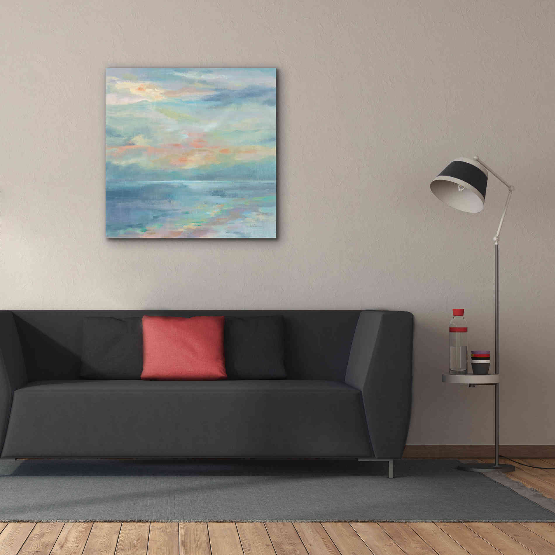 'June Morning by the Sea' by Silvia Vassileva, Canvas Wall Art,37 x 37