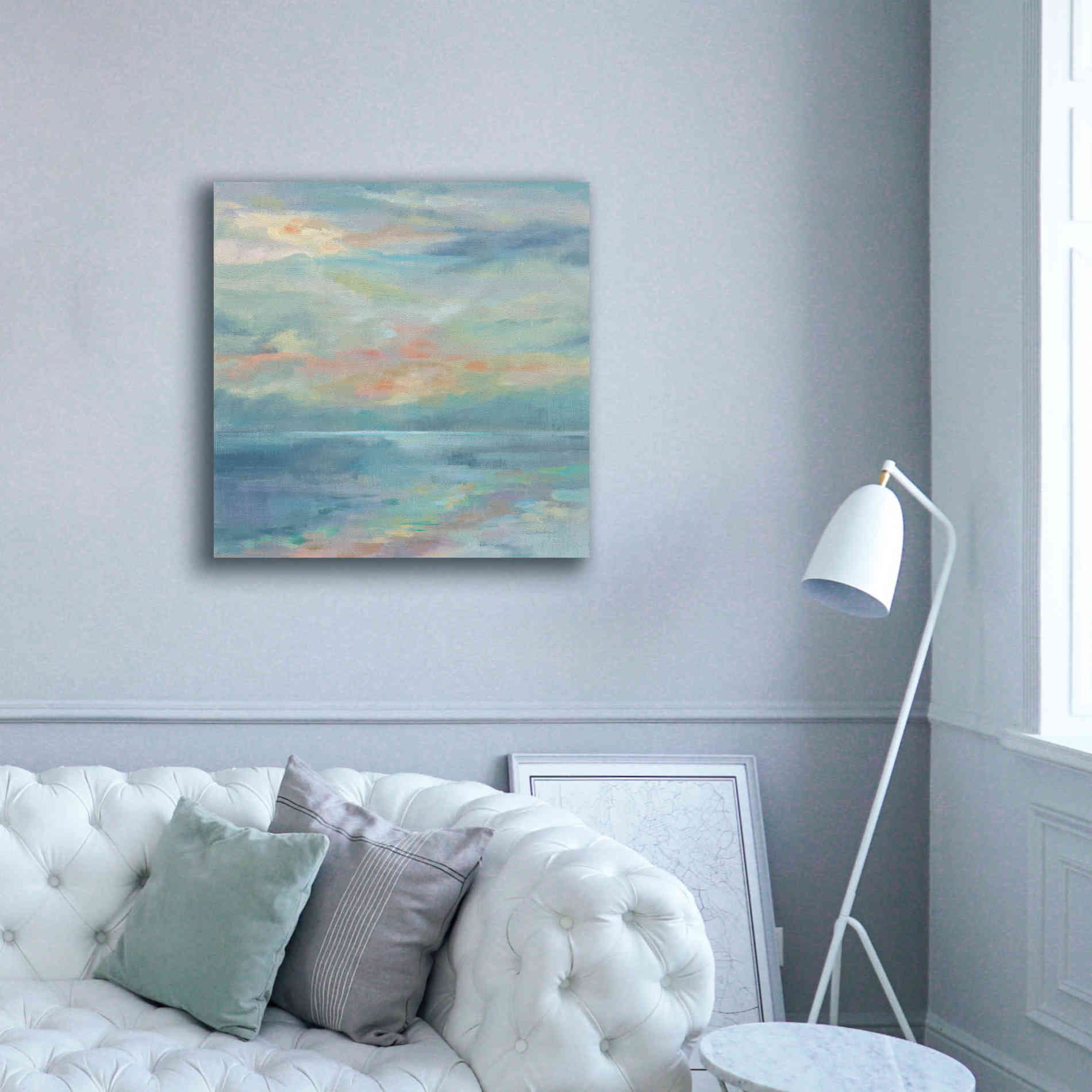 'June Morning by the Sea' by Silvia Vassileva, Canvas Wall Art,37 x 37
