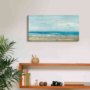 'Sea Coast' by Silvia Vassileva, Canvas Wall Art,24 x 12