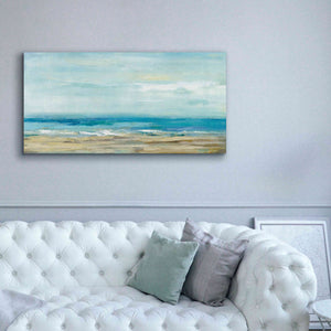 'Sea Coast' by Silvia Vassileva, Canvas Wall Art,60 x 30