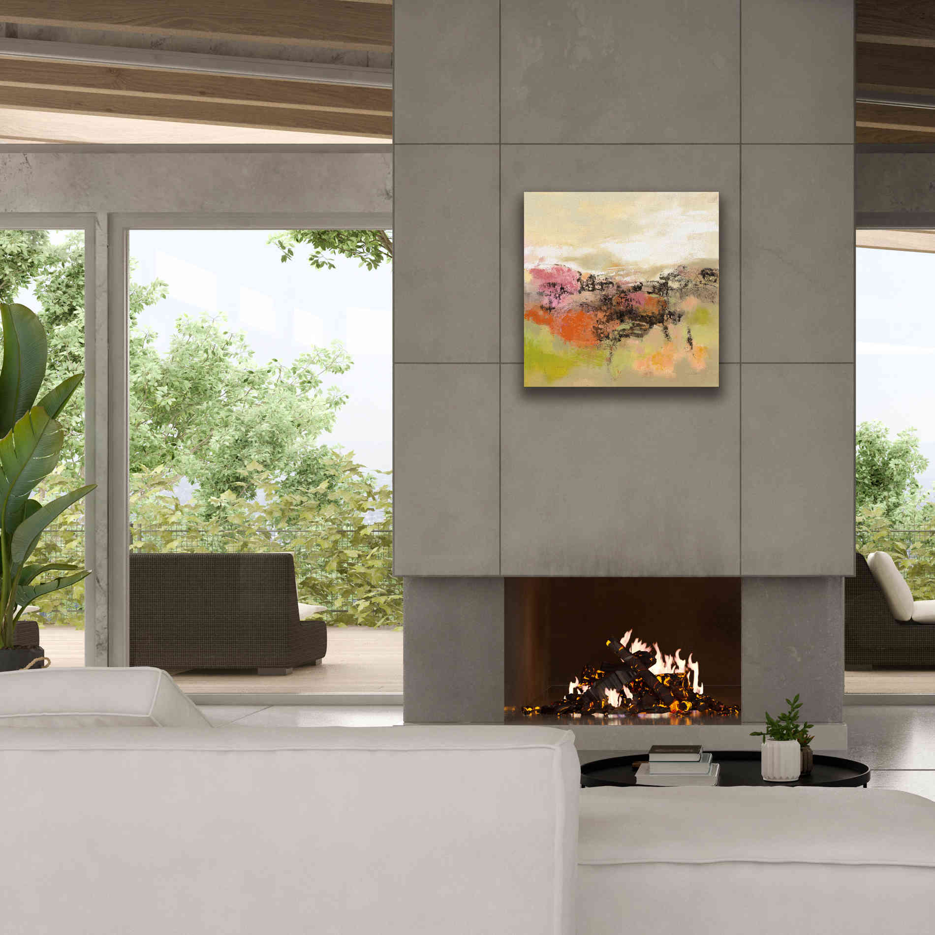 'Midsummer Meadow Path' by Silvia Vassileva, Canvas Wall Art,26 x 26