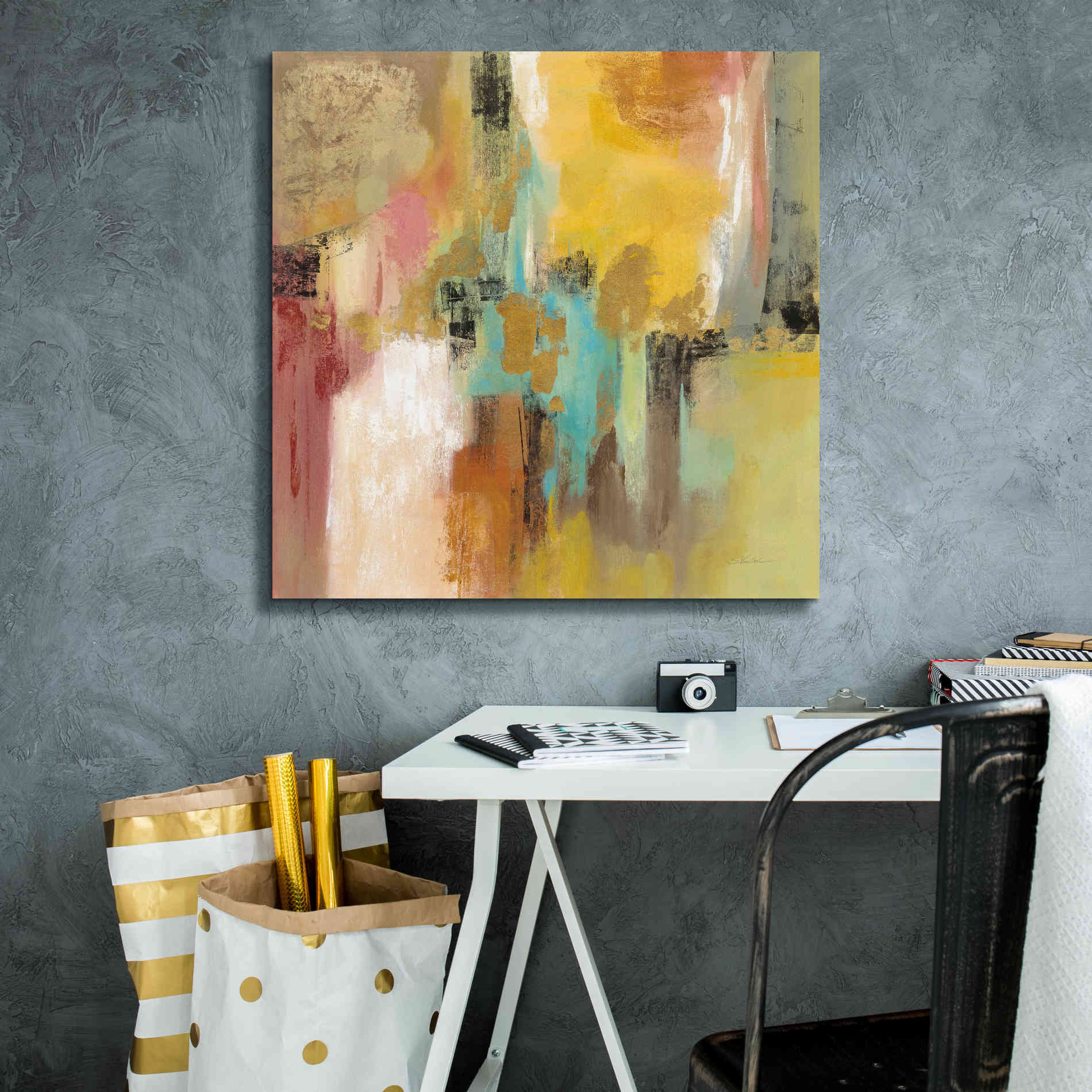 'Retro Moment' by Silvia Vassileva, Canvas Wall Art,26 x 26
