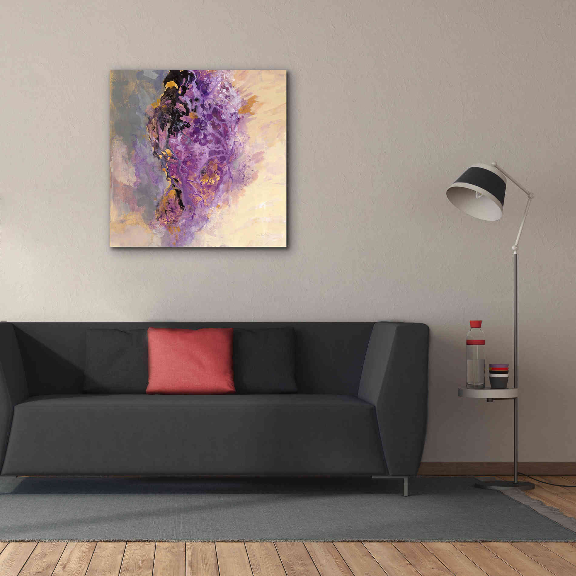 'Amethyst' by Silvia Vassileva, Canvas Wall Art,37 x 37