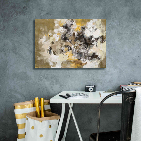 Image of 'Leaves on the Asphalt' by Silvia Vassileva, Canvas Wall Art,26 x 18