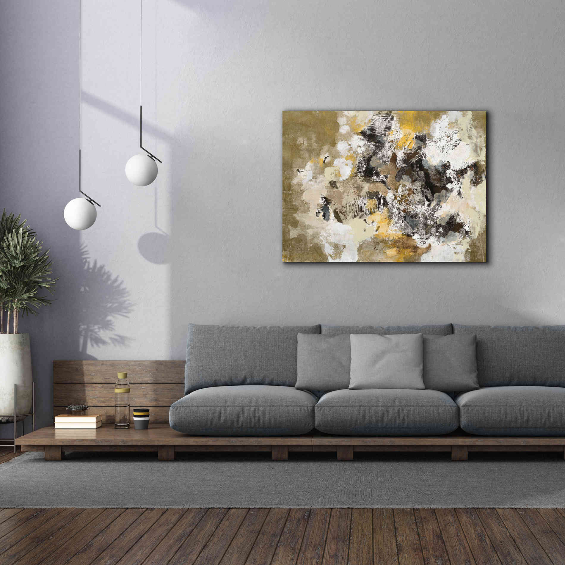 'Leaves on the Asphalt' by Silvia Vassileva, Canvas Wall Art,54 x 40