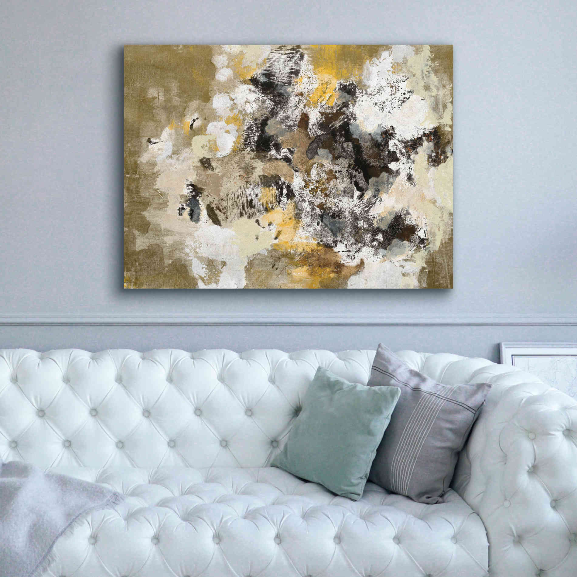 'Leaves on the Asphalt' by Silvia Vassileva, Canvas Wall Art,54 x 40