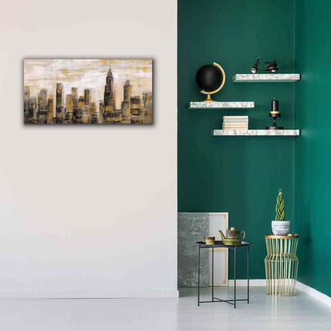 Image of 'Manhattan Skyline' by Silvia Vassileva, Canvas Wall Art,40 x 20