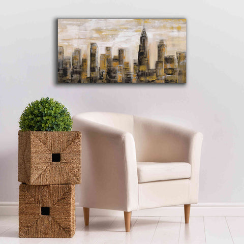 Image of 'Manhattan Skyline' by Silvia Vassileva, Canvas Wall Art,40 x 20