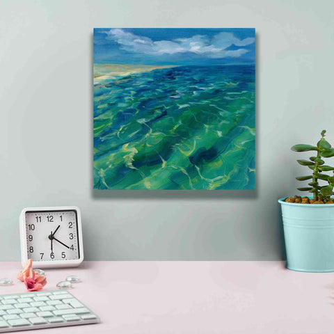 Image of 'Sunny Sea Reflections' by Silvia Vassileva, Canvas Wall Art,12 x 12