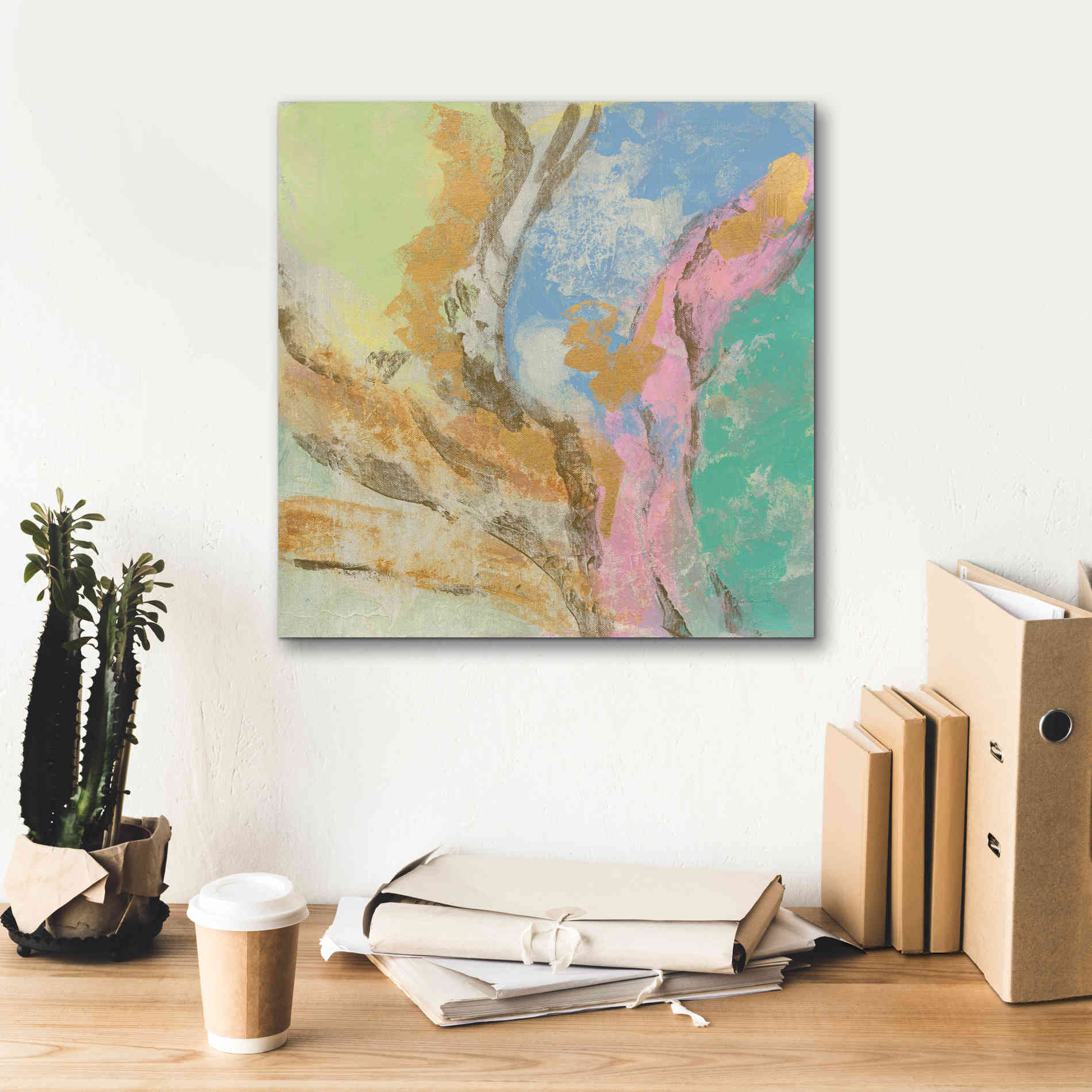 'Retro Jewel Tones I' by Silvia Vassileva, Canvas Wall Art,18 x 18