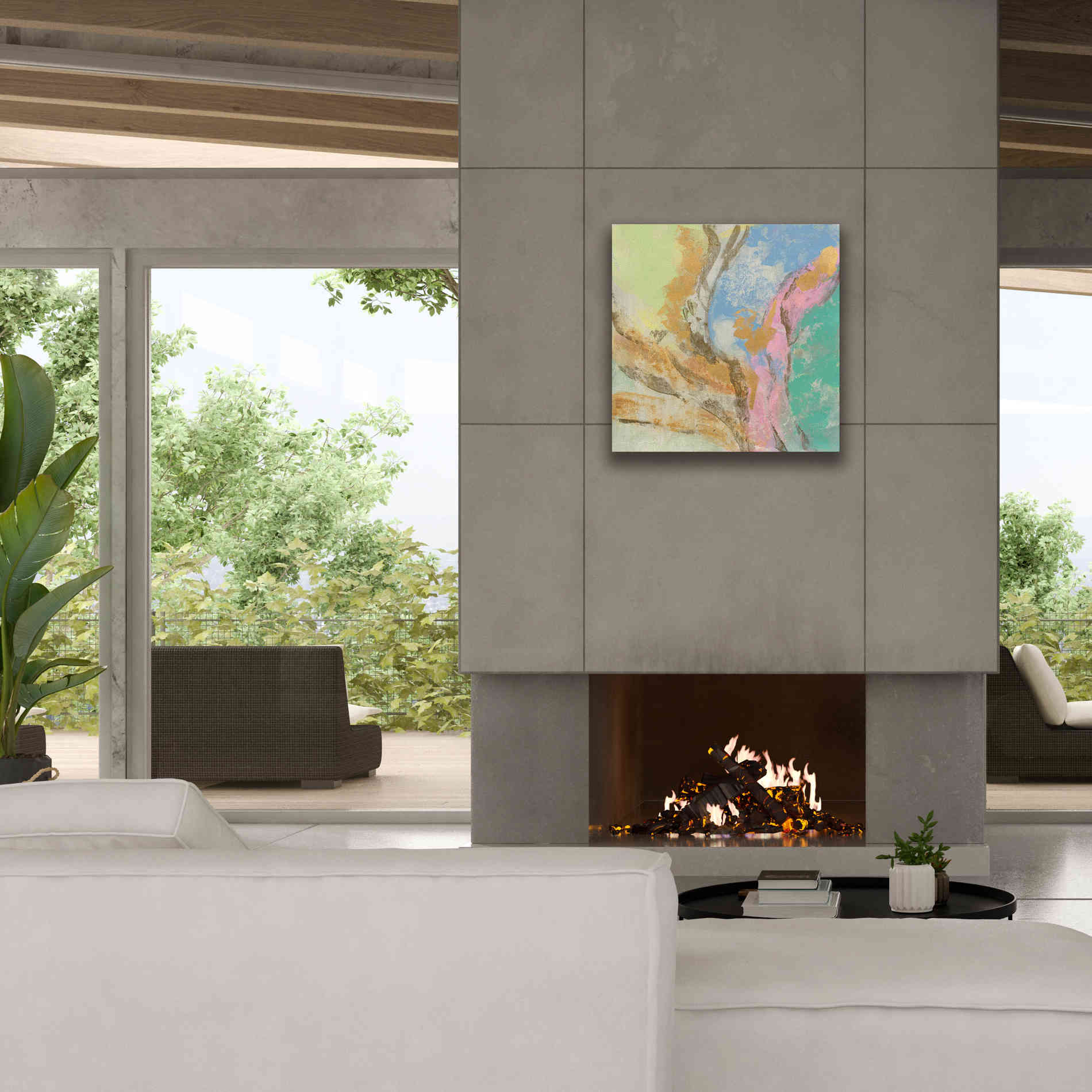 'Retro Jewel Tones I' by Silvia Vassileva, Canvas Wall Art,26 x 26