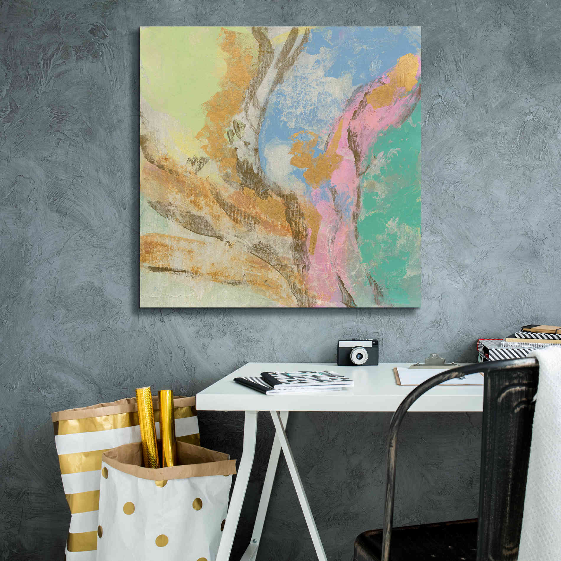 'Retro Jewel Tones I' by Silvia Vassileva, Canvas Wall Art,26 x 26